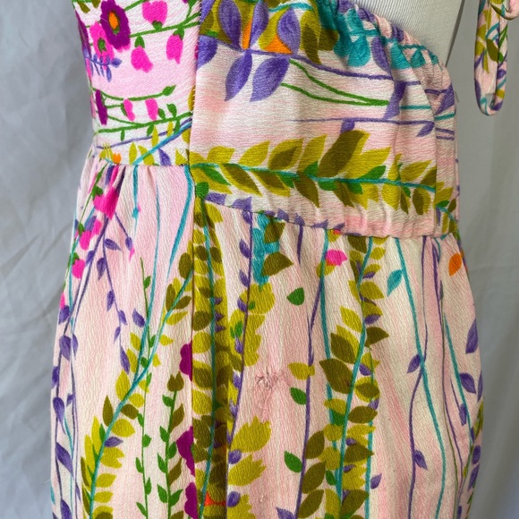 60’s 70’s Vintage Halter Floral Maxi Dress - Picture 8 of 13